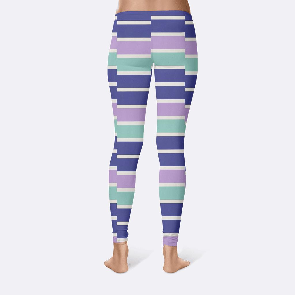 Aurora Stripe Phase Offset unique fashion leggings