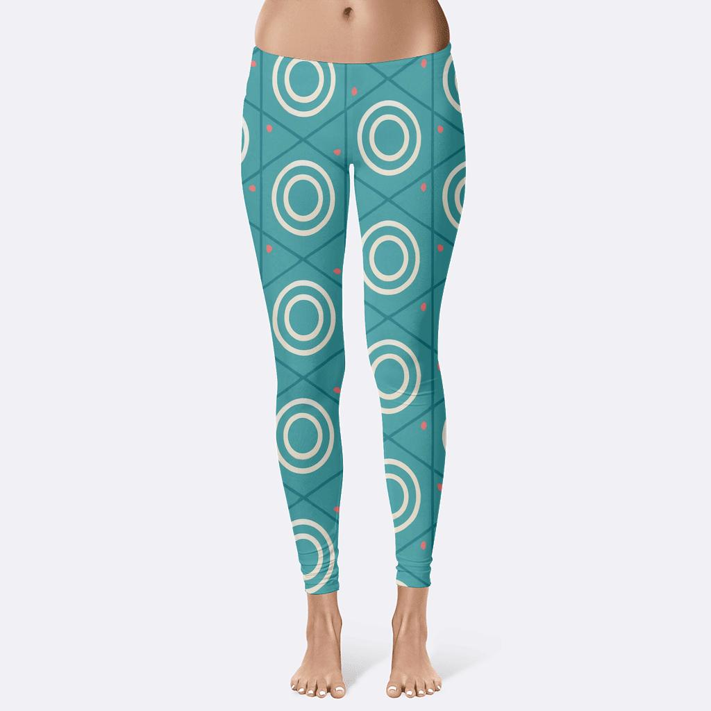 Orbiting Hex Tile Relay unique fashion leggings