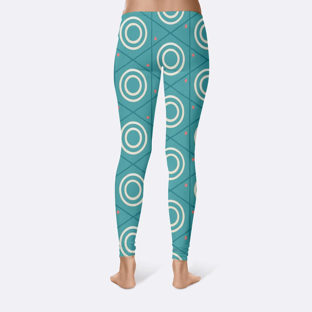 Orbiting Hex Tile Relay unique fashion leggings