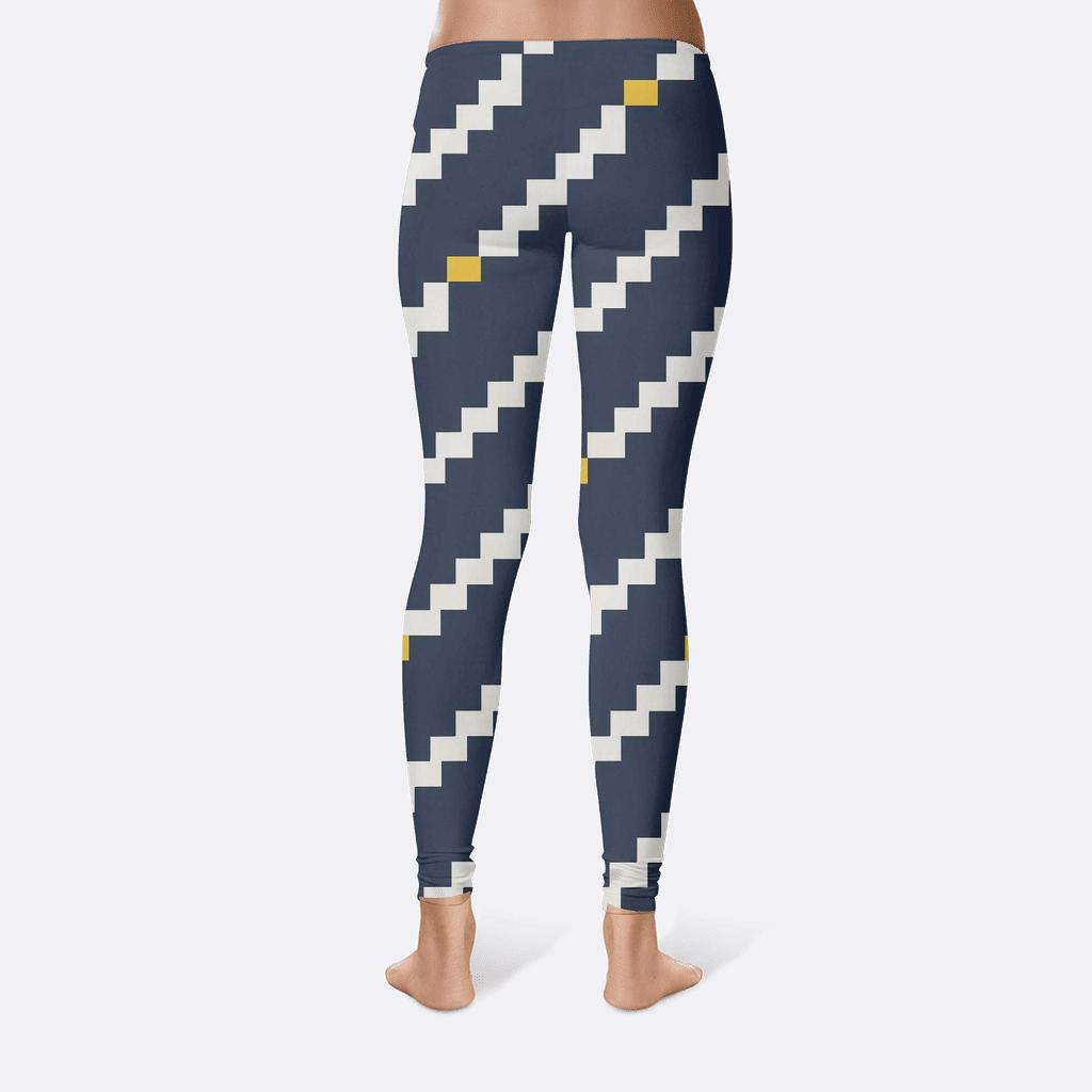 Meteor Shower Diagonal Step Field custom leggings