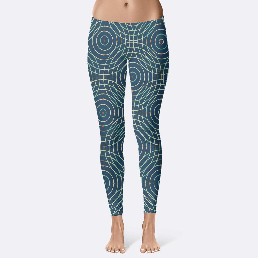 Moire Orbit Lattice high-waist leggings