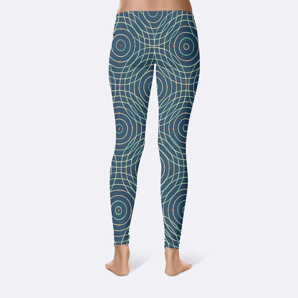Moire Orbit Lattice high-waist leggings