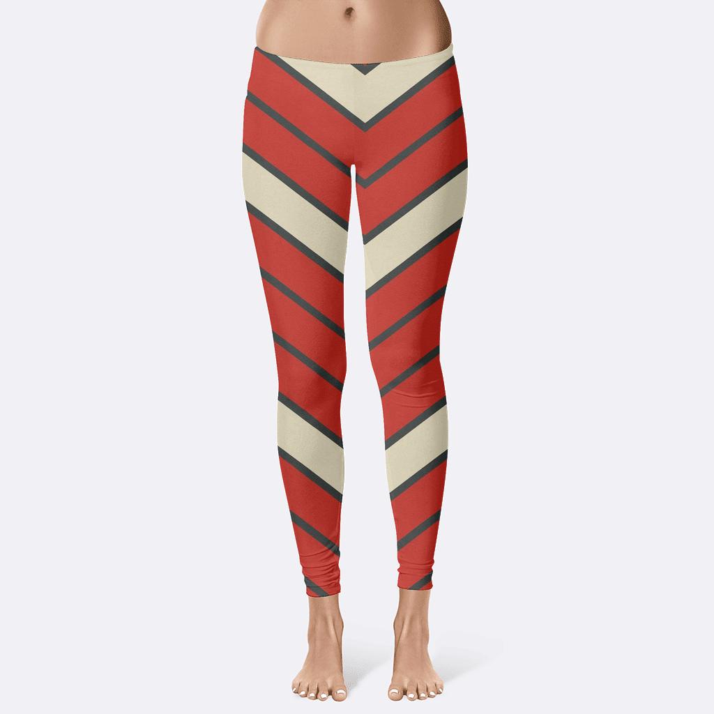Quasar Chevron Harmonics high-waist leggings