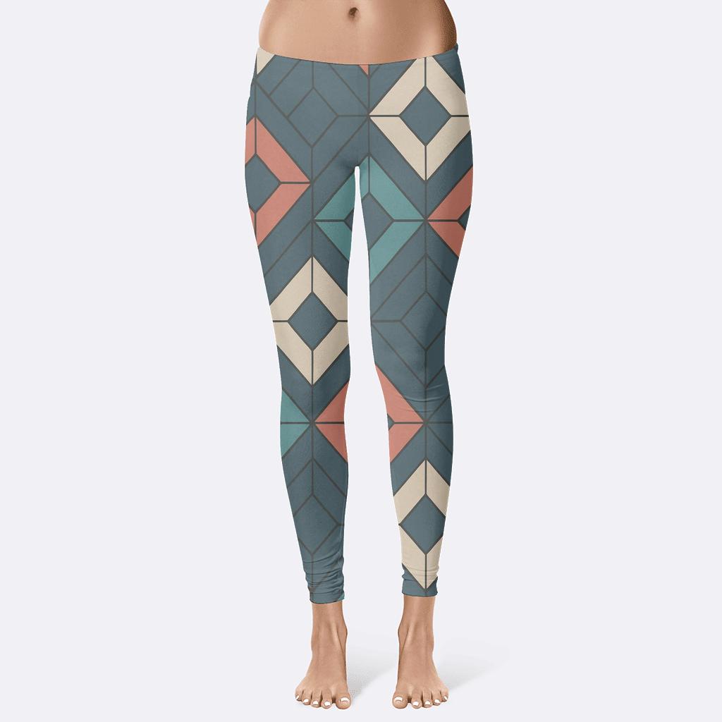 Nested Rhombus Field designer patterned leggings