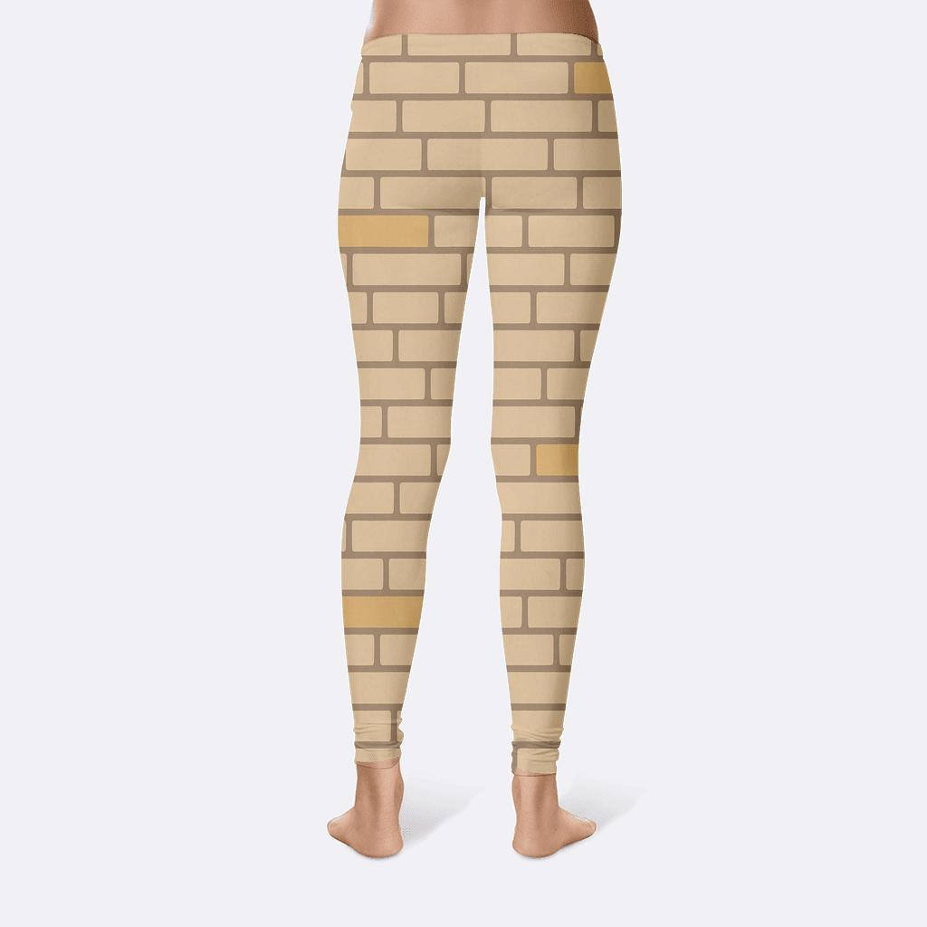 Offset Brick Phase Shift designer patterned leggings