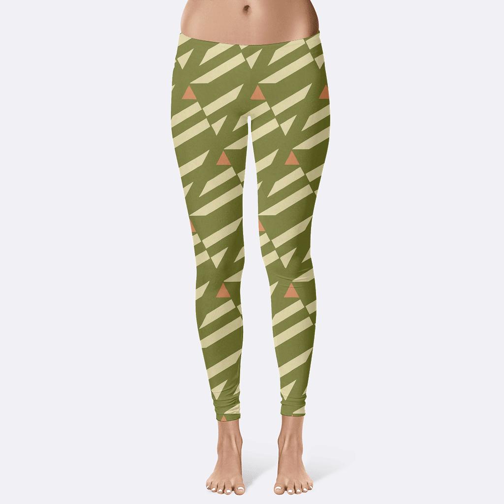 Triangle Tessellated Drift Steps stylish workout leggings