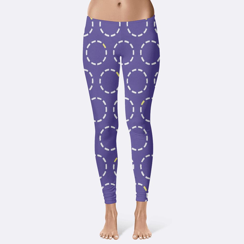 Concentric Loop Register Scatter high-waist leggings