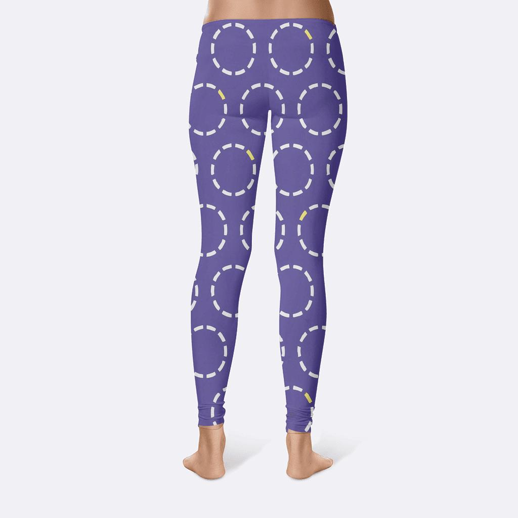 Concentric Loop Register Scatter high-waist leggings