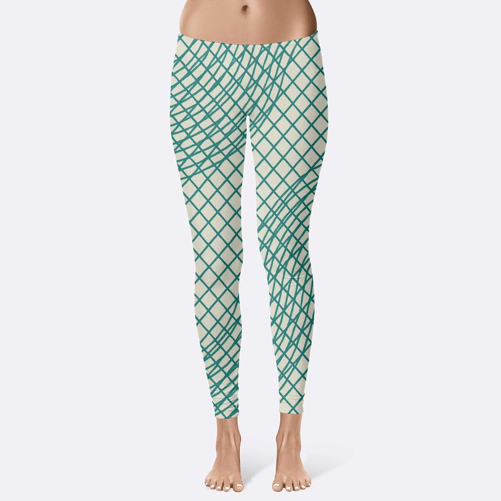 Moire Lattice Interference Sheet designer patterned leggings