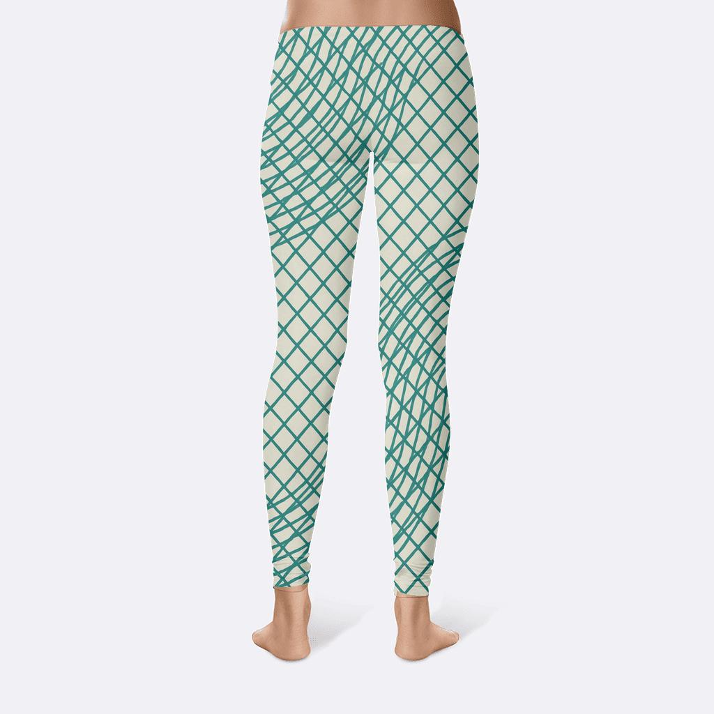 Moire Lattice Interference Sheet designer patterned leggings