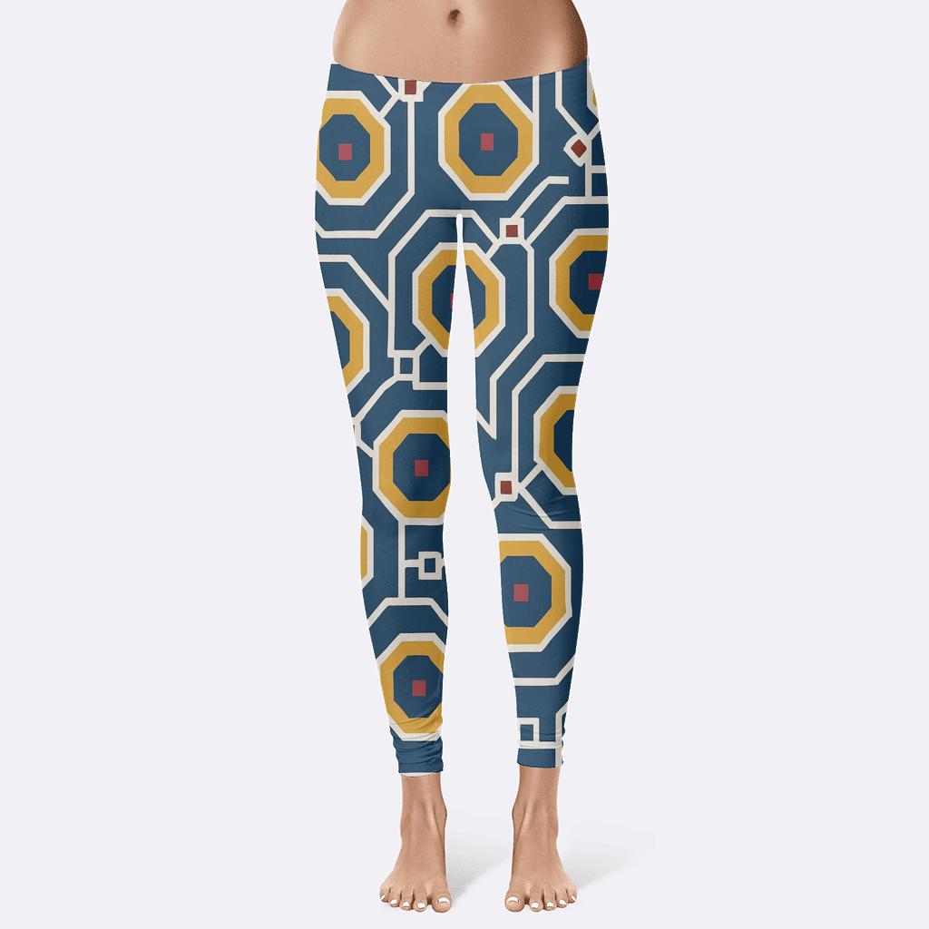 Nested Octagon Pinwheel Tiling stylish workout leggings