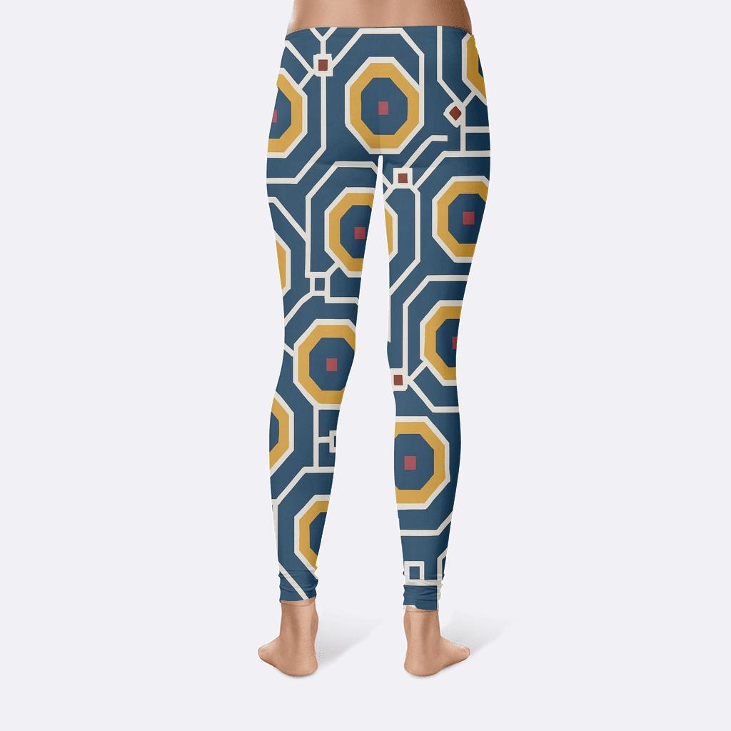 Nested Octagon Pinwheel Tiling stylish workout leggings