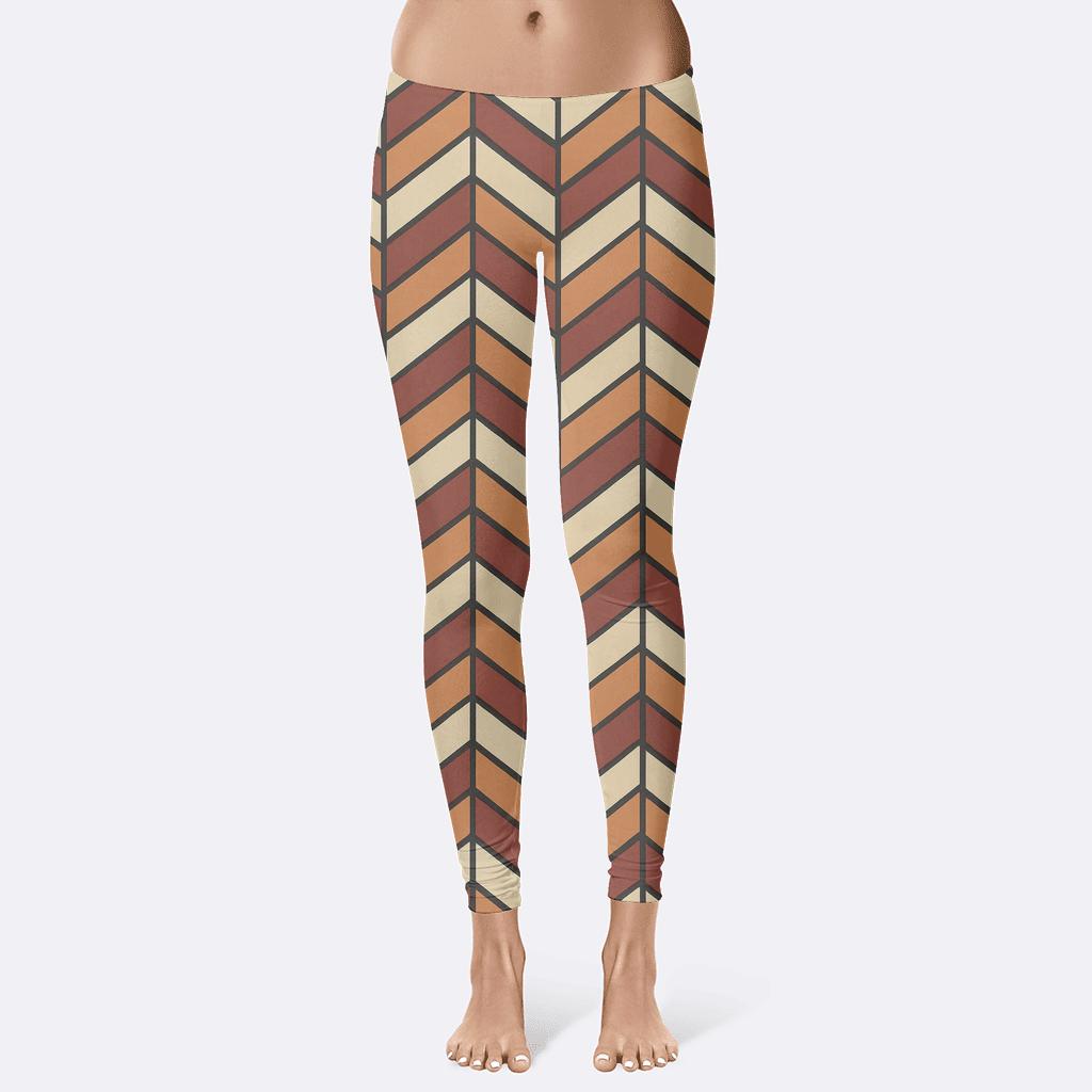 Chevron Braided Relay trendy athletic leggings