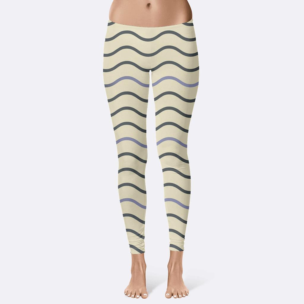 Sine Stripe Phase Ladder personalized print leggings