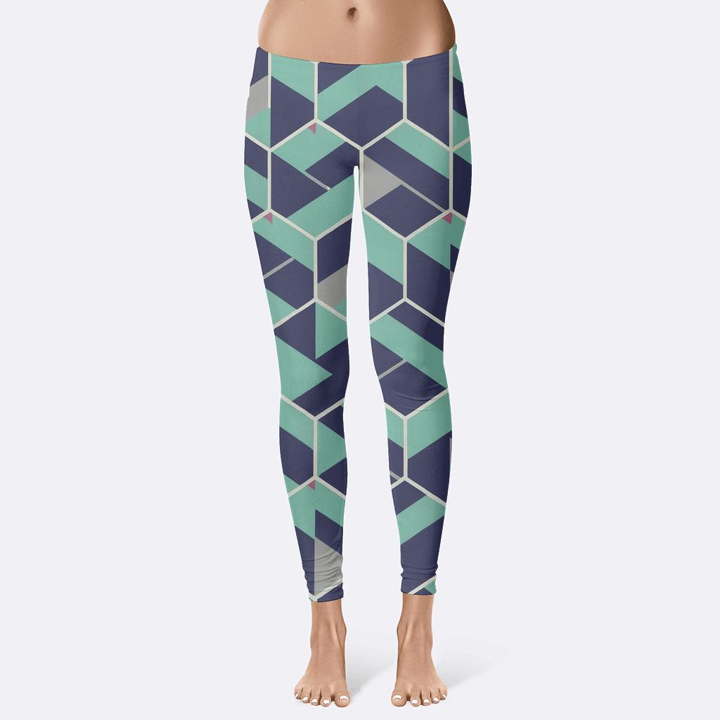 Hex Cell Foam Fragmentation trendy athletic leggings