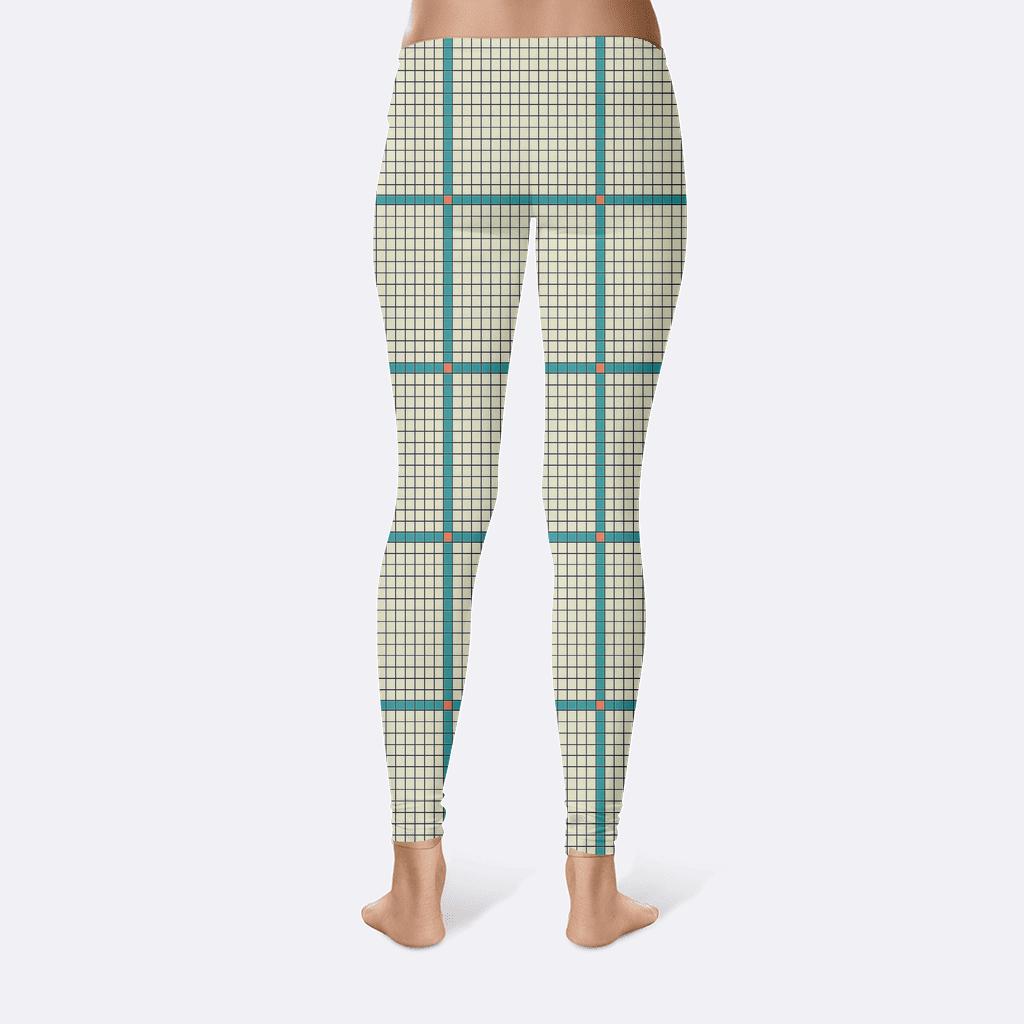 Crosshatch Index Weave high-waist leggings