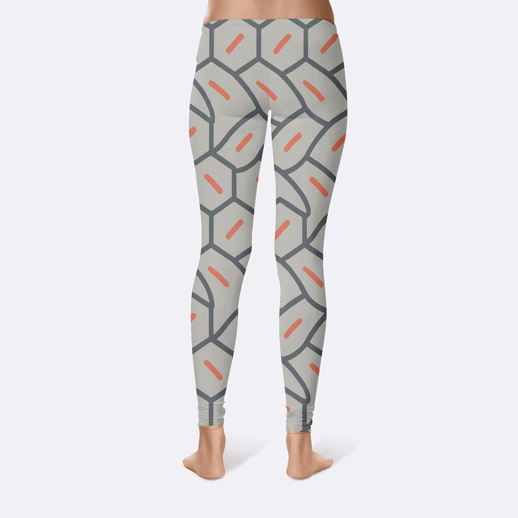 Hex Tiling Comet Trail Knit stylish workout leggings