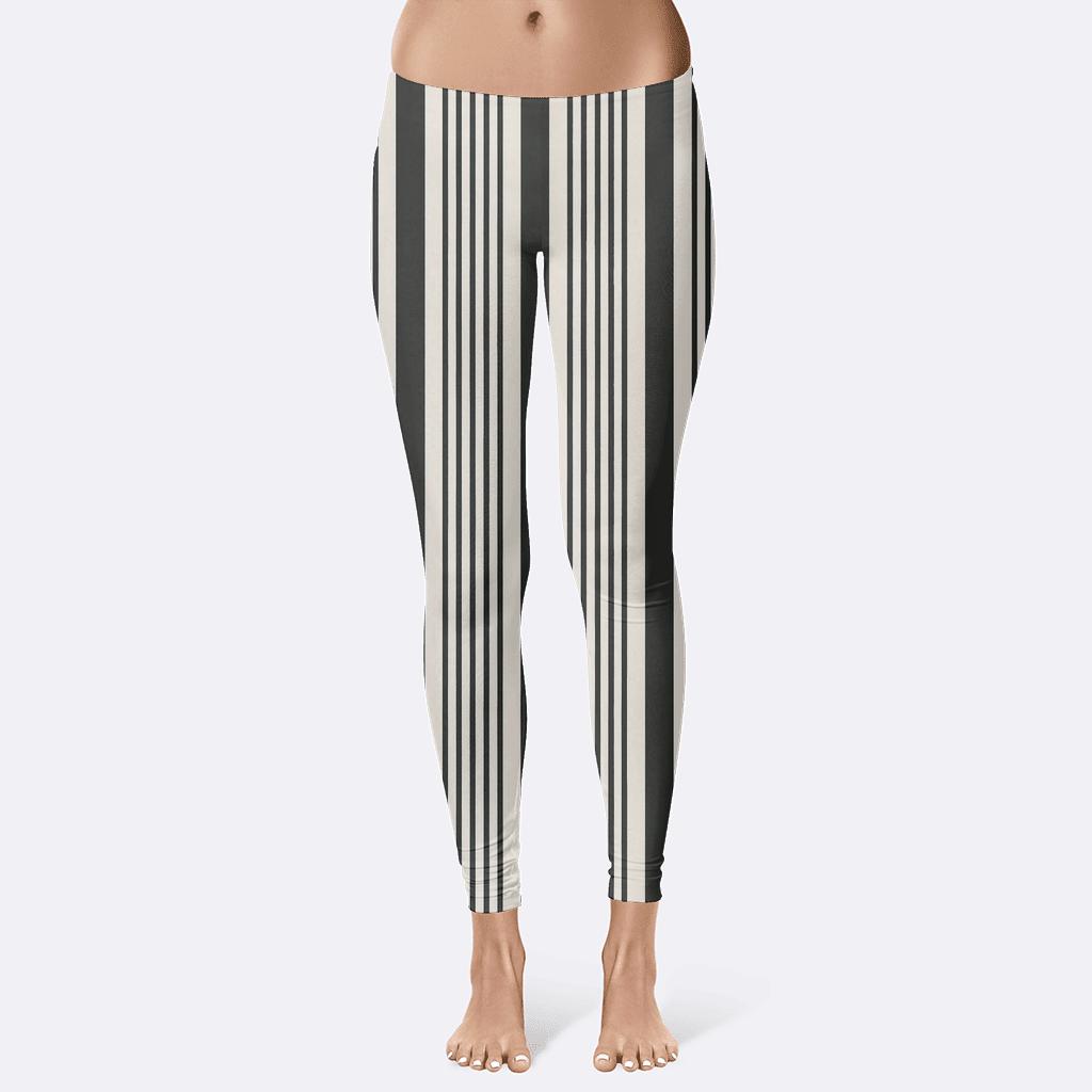 Recursive Stripe Fold Register personalized print leggings