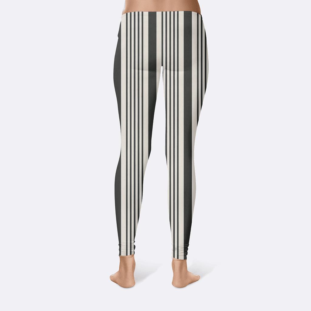 Recursive Stripe Fold Register personalized print leggings