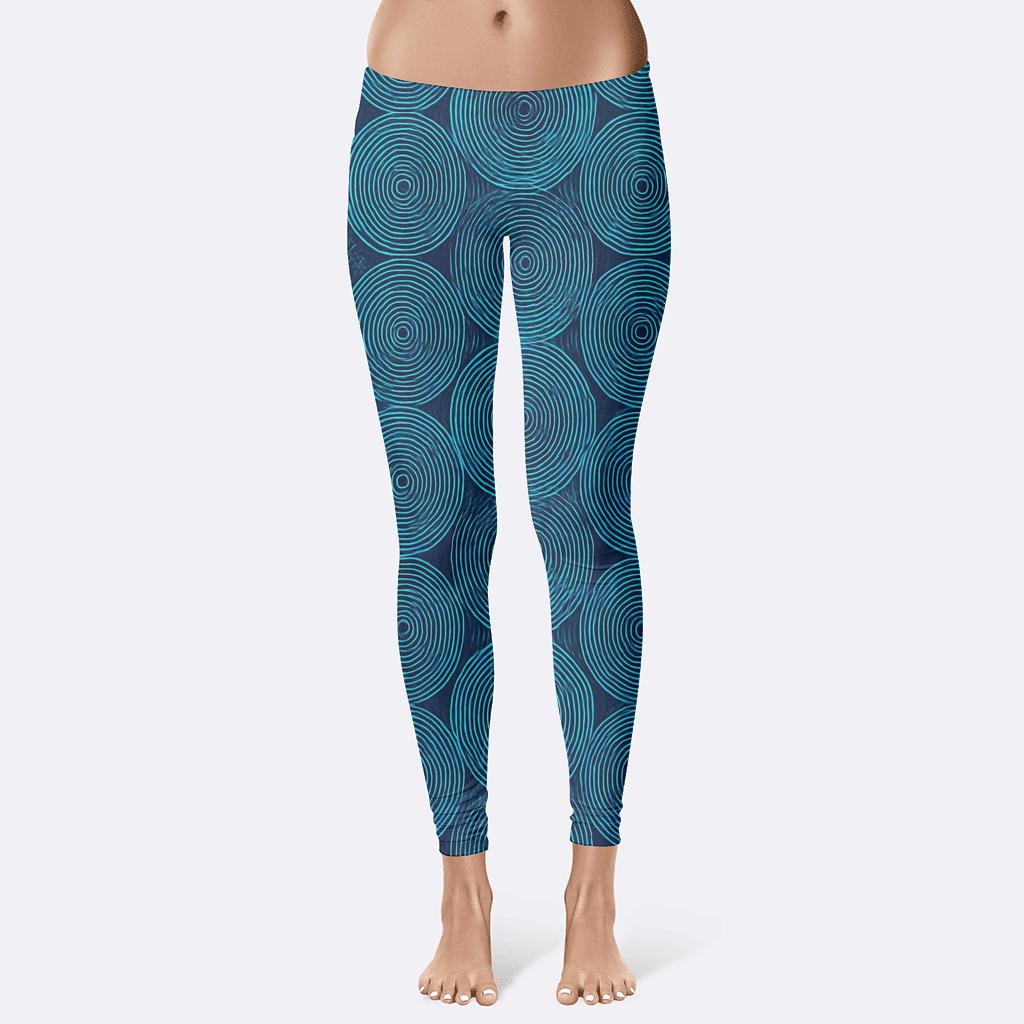 Moire Orbit Lattice stylish workout leggings