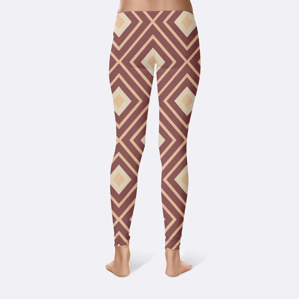 Nested Rhombus Echo Field personalized print leggings