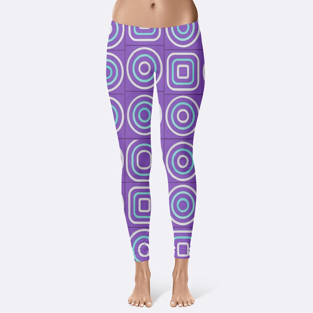 Concentric Loop Register Tiles high-waist leggings