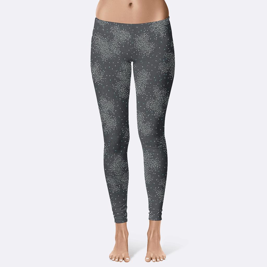 Microdot Star Noise Field personalized print leggings