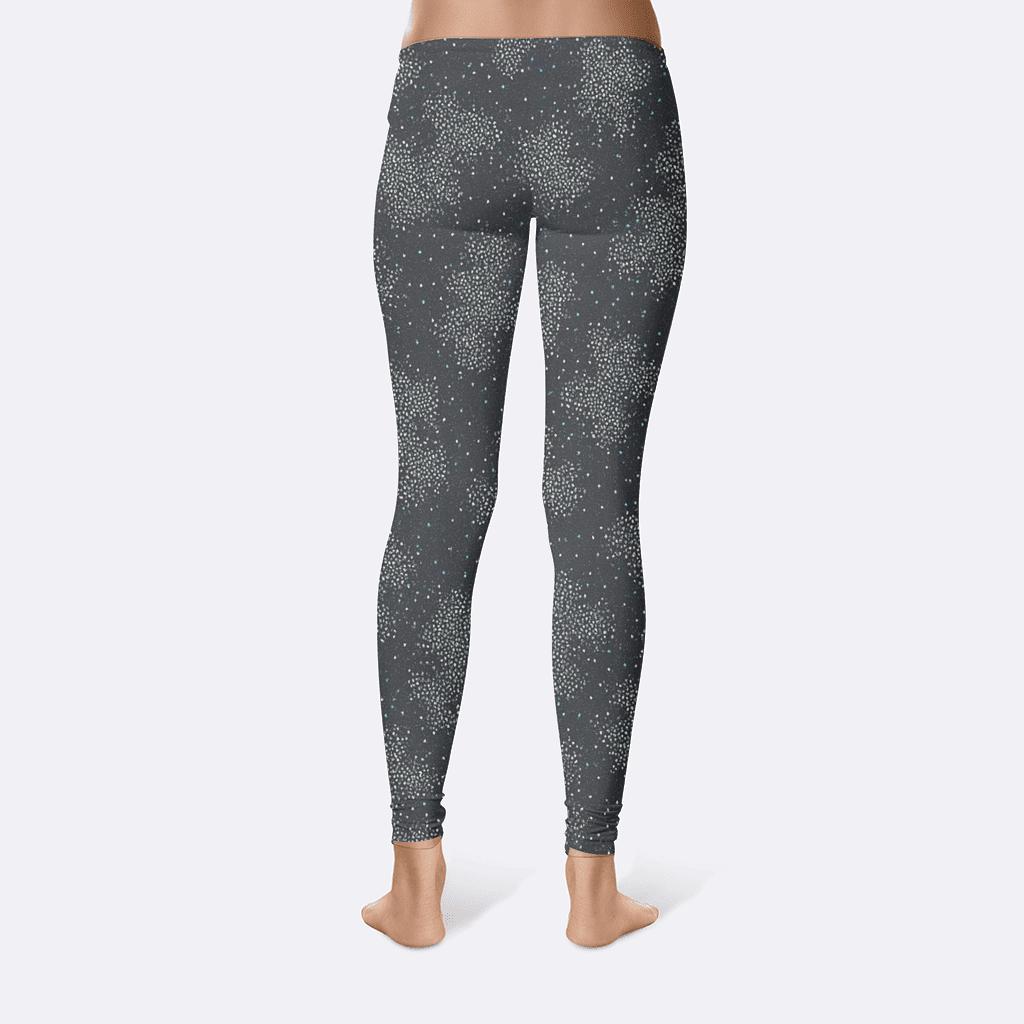 Microdot Star Noise Field personalized print leggings