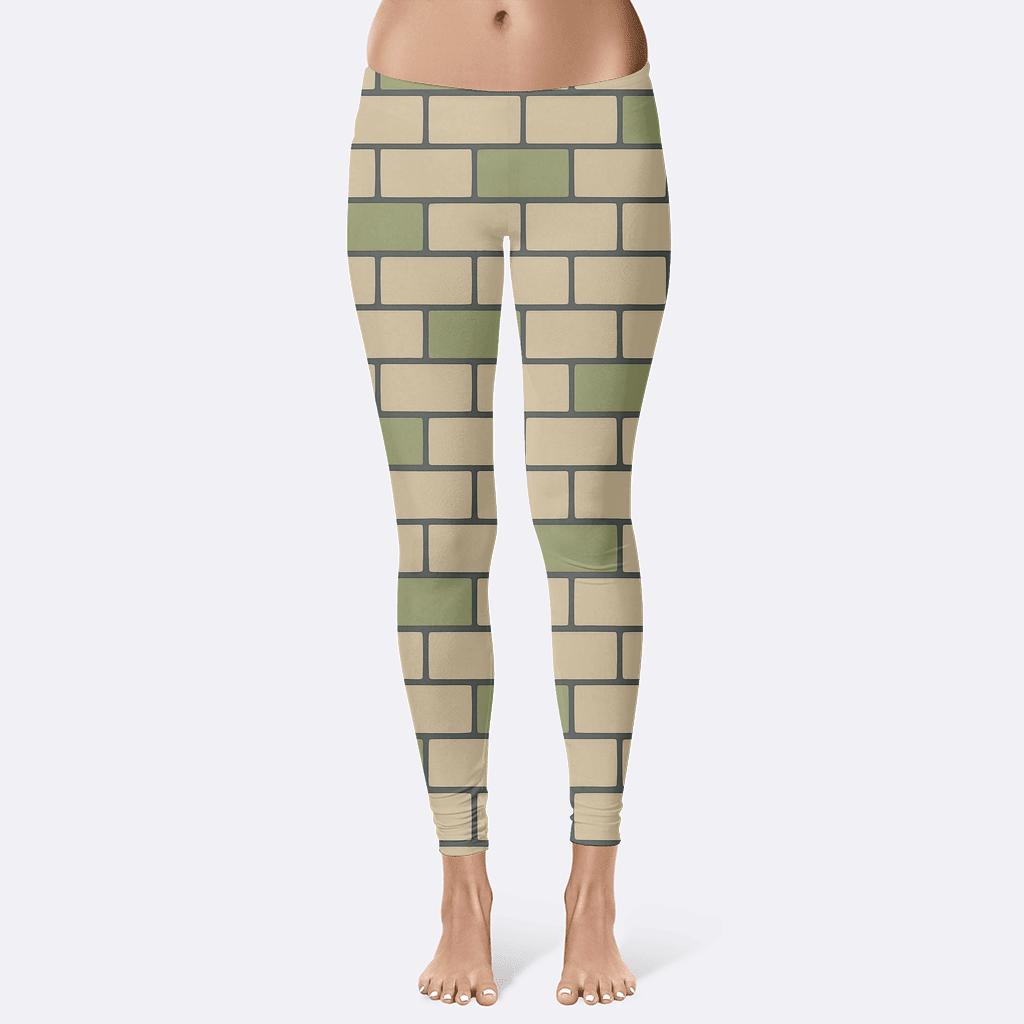 Offset Brick Phase Lattice stylish workout leggings
