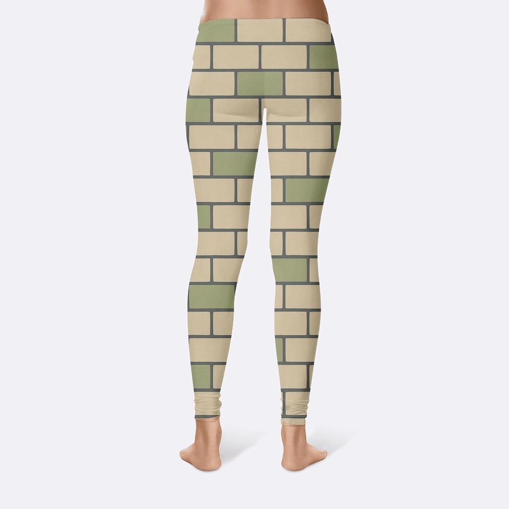 Offset Brick Phase Lattice stylish workout leggings