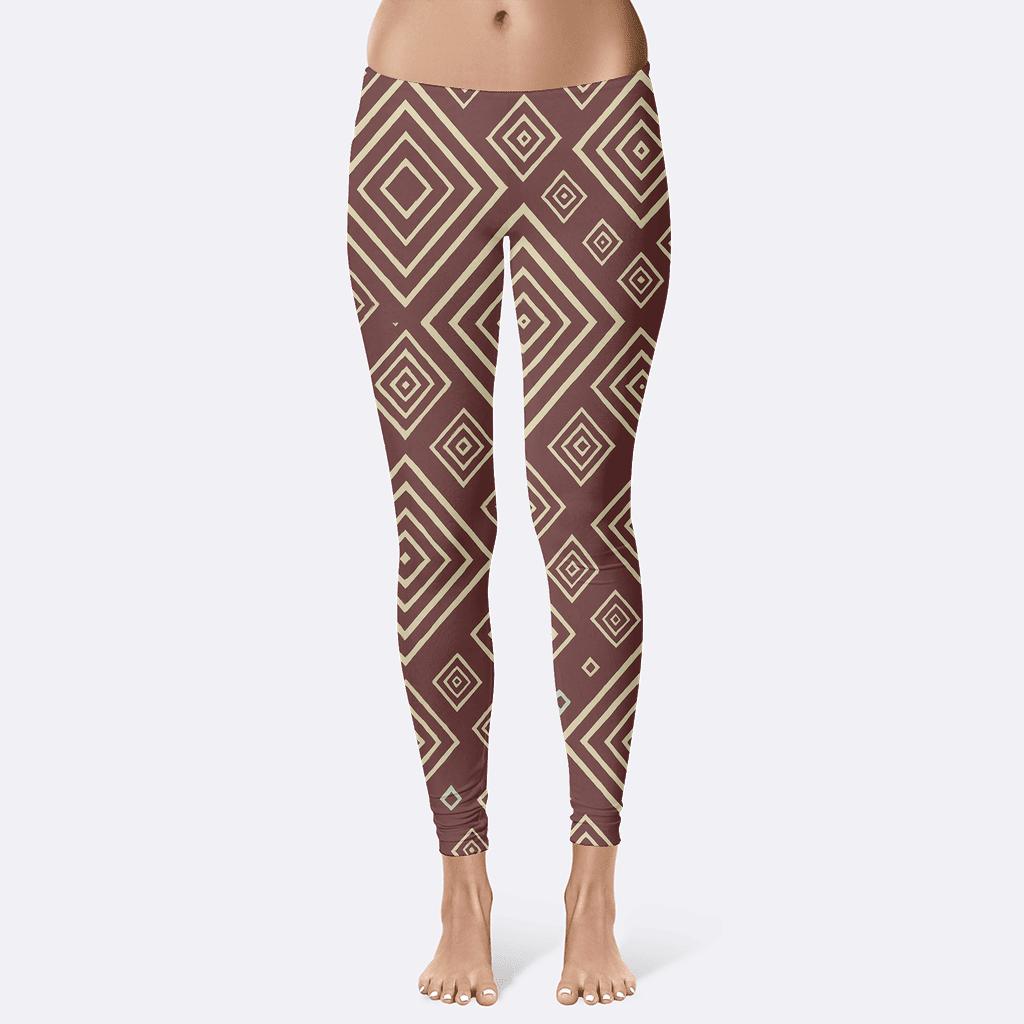 Rhombus Nest Cascade soft cotton leggings