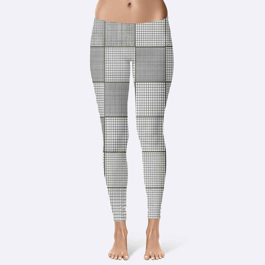 Orthogonal Crosshatch Study personalized print leggings