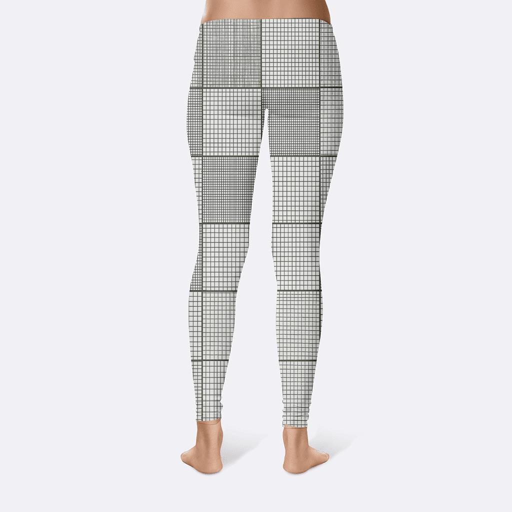 Orthogonal Crosshatch Study personalized print leggings