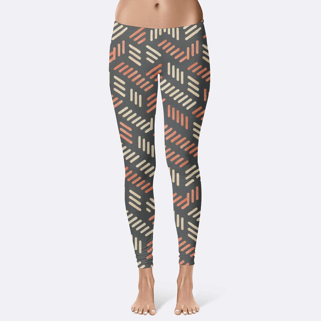 Hex Lattice Comet Dash trendy athletic leggings