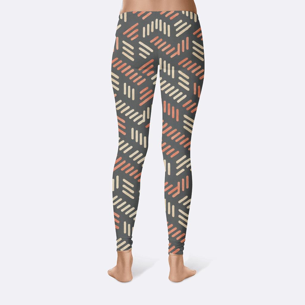 Hex Lattice Comet Dash trendy athletic leggings