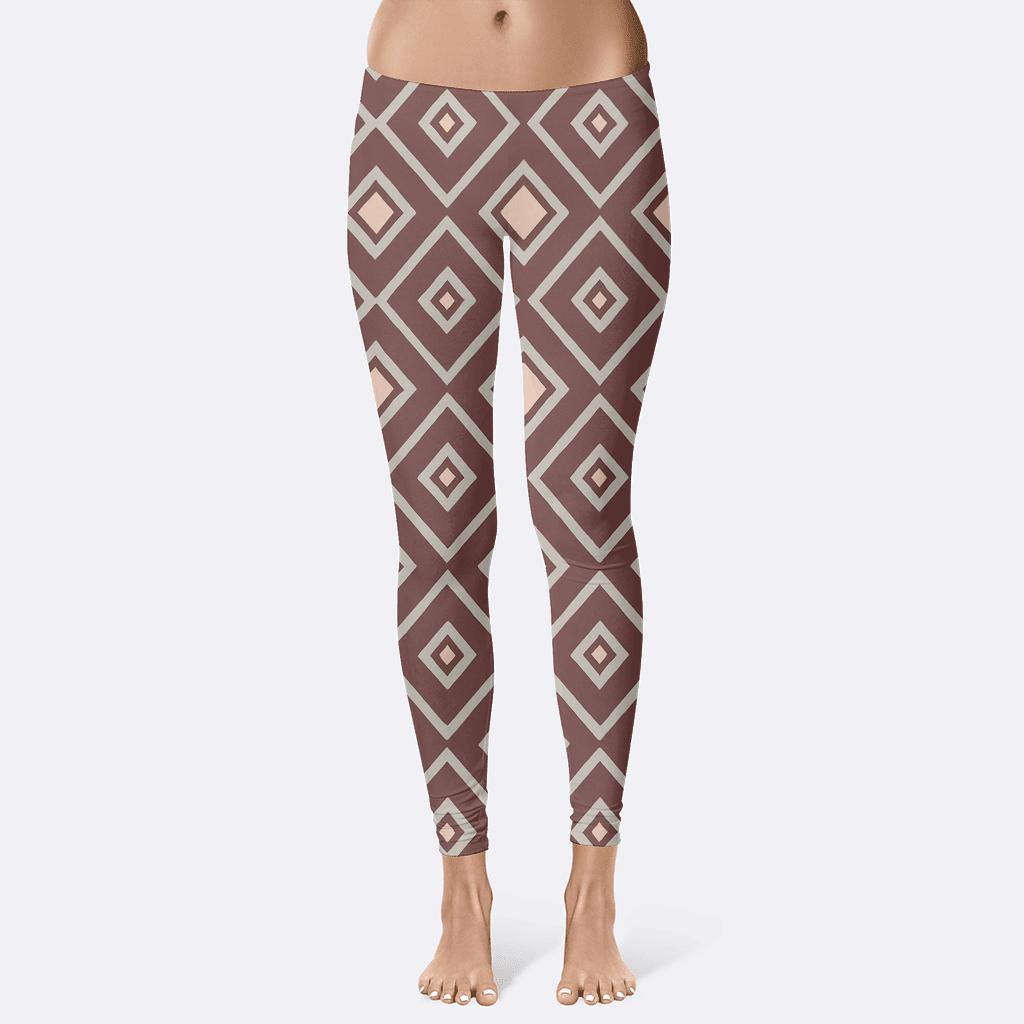 Recursive Rhombus Pulse Quilt stylish workout leggings