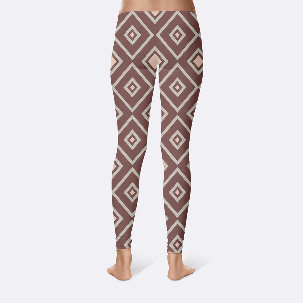 Recursive Rhombus Pulse Quilt stylish workout leggings
