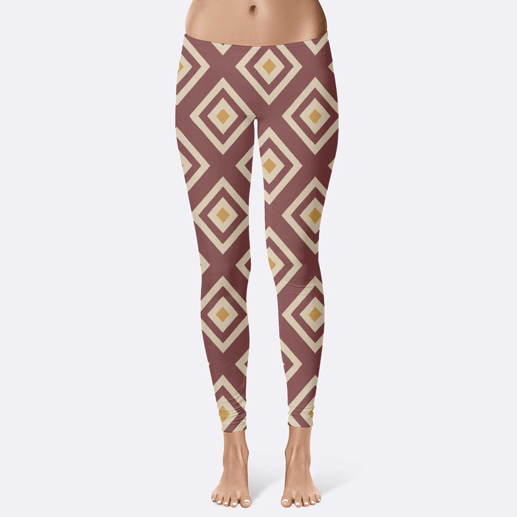 Recursive Rhombus Step Cascade personalized print leggings