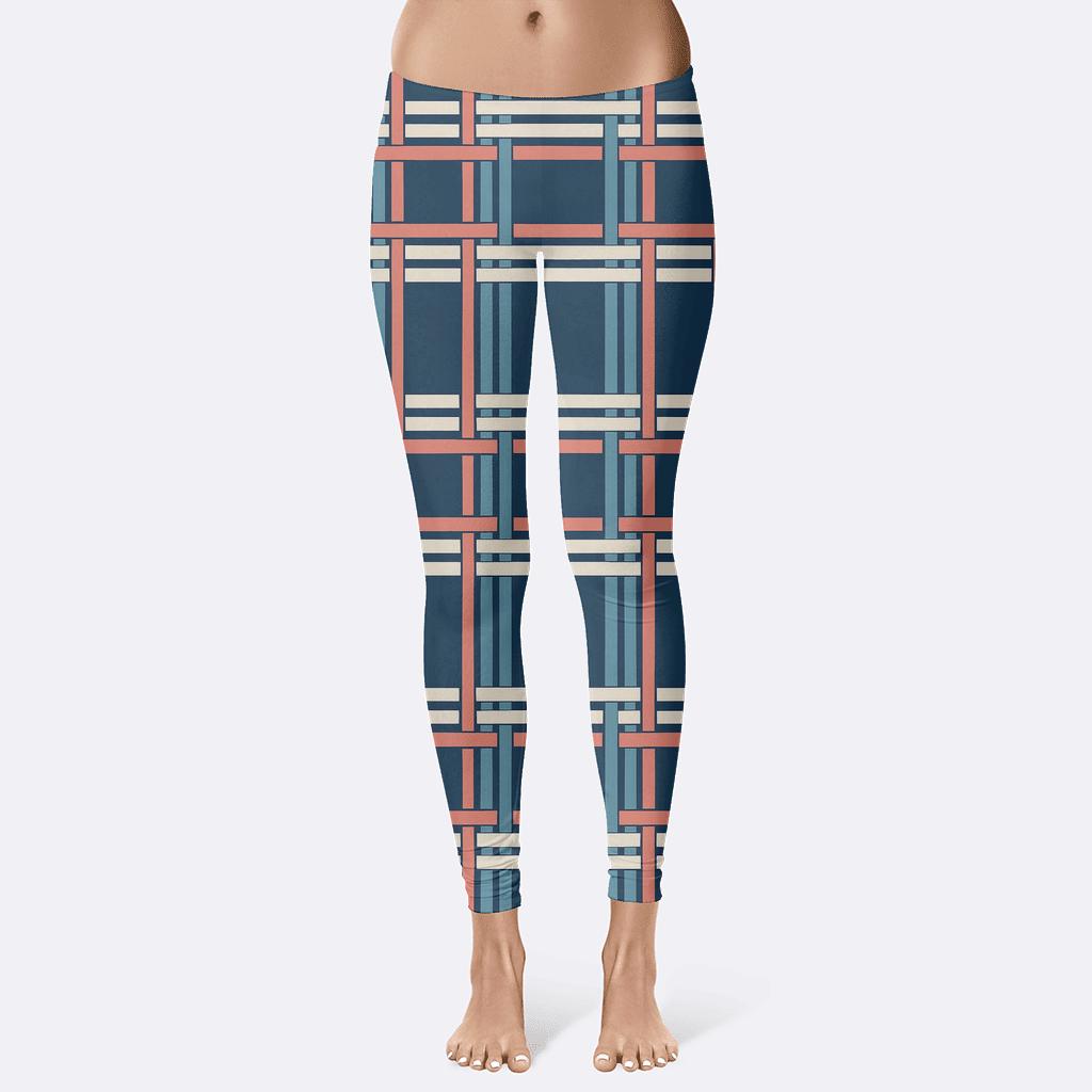 Braidline Interference Plaid unique fashion leggings