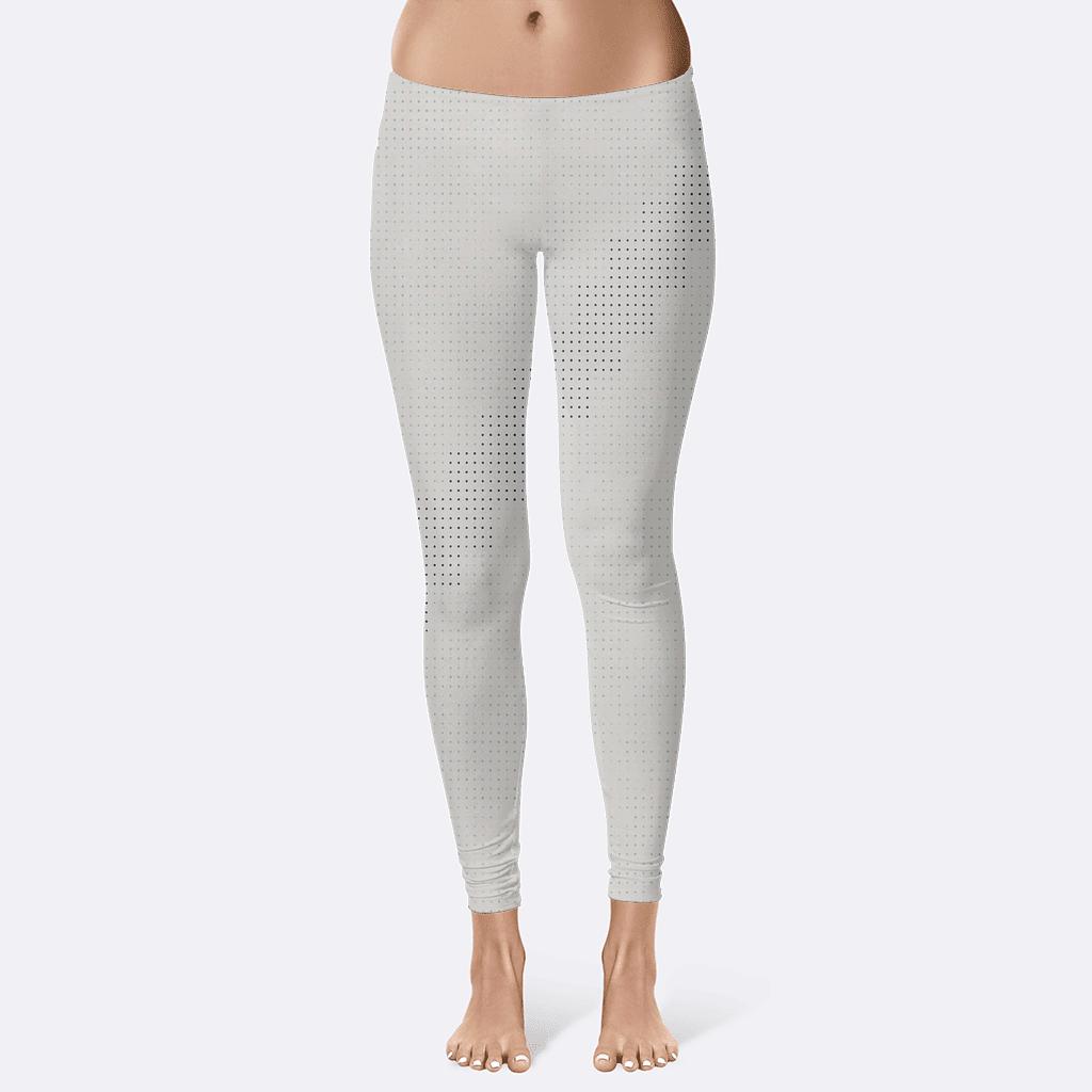 Microdot Stair Dither Field trendy athletic leggings