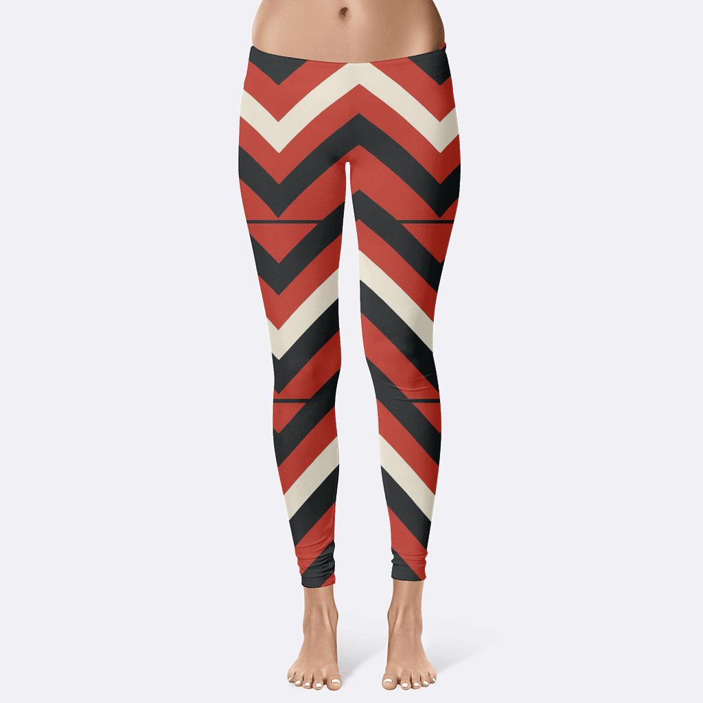 Chevron Pulse Ladder personalized print leggings