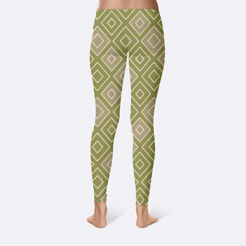 Nested Rhombus Cascade Grid custom leggings