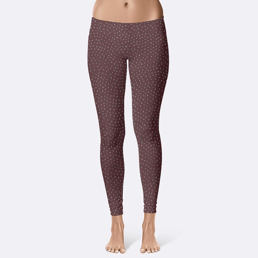 Galaxy Grain Microdither Field comfortable yoga leggings