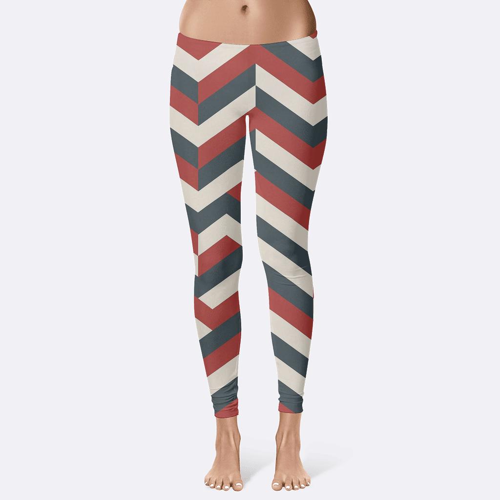 Chevron Pulse Stack Array unique fashion leggings