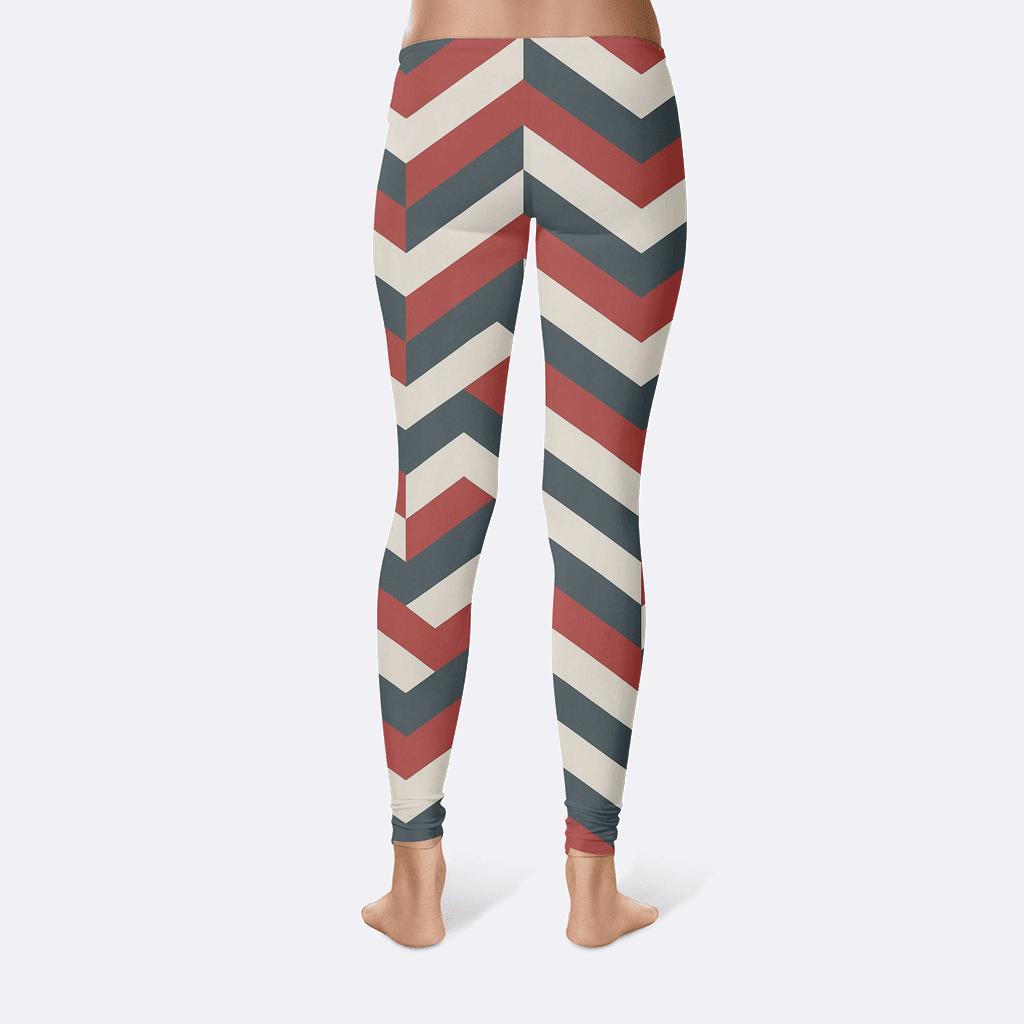 Chevron Pulse Stack Array unique fashion leggings