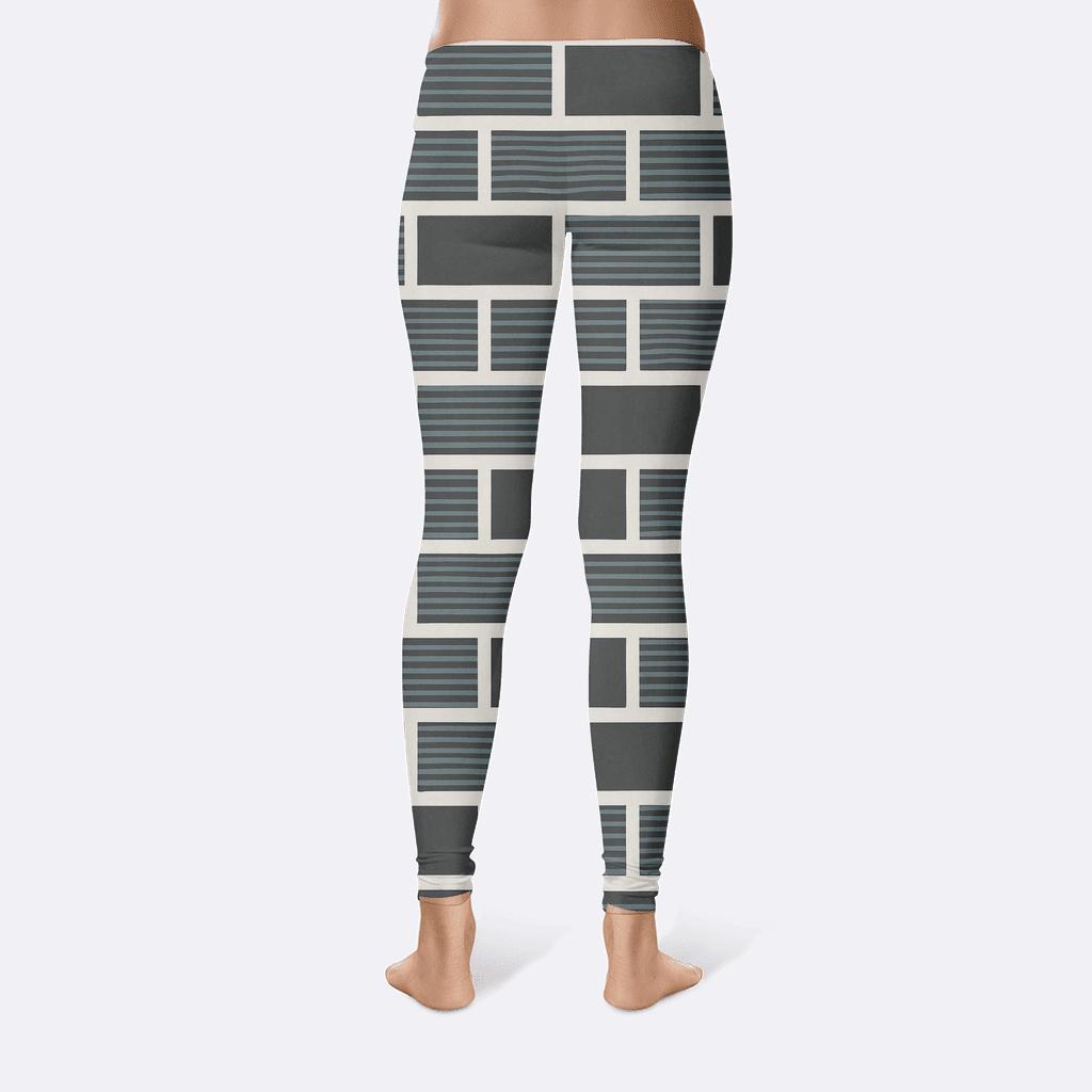 Offset Brick Ripple Ledger soft cotton leggings