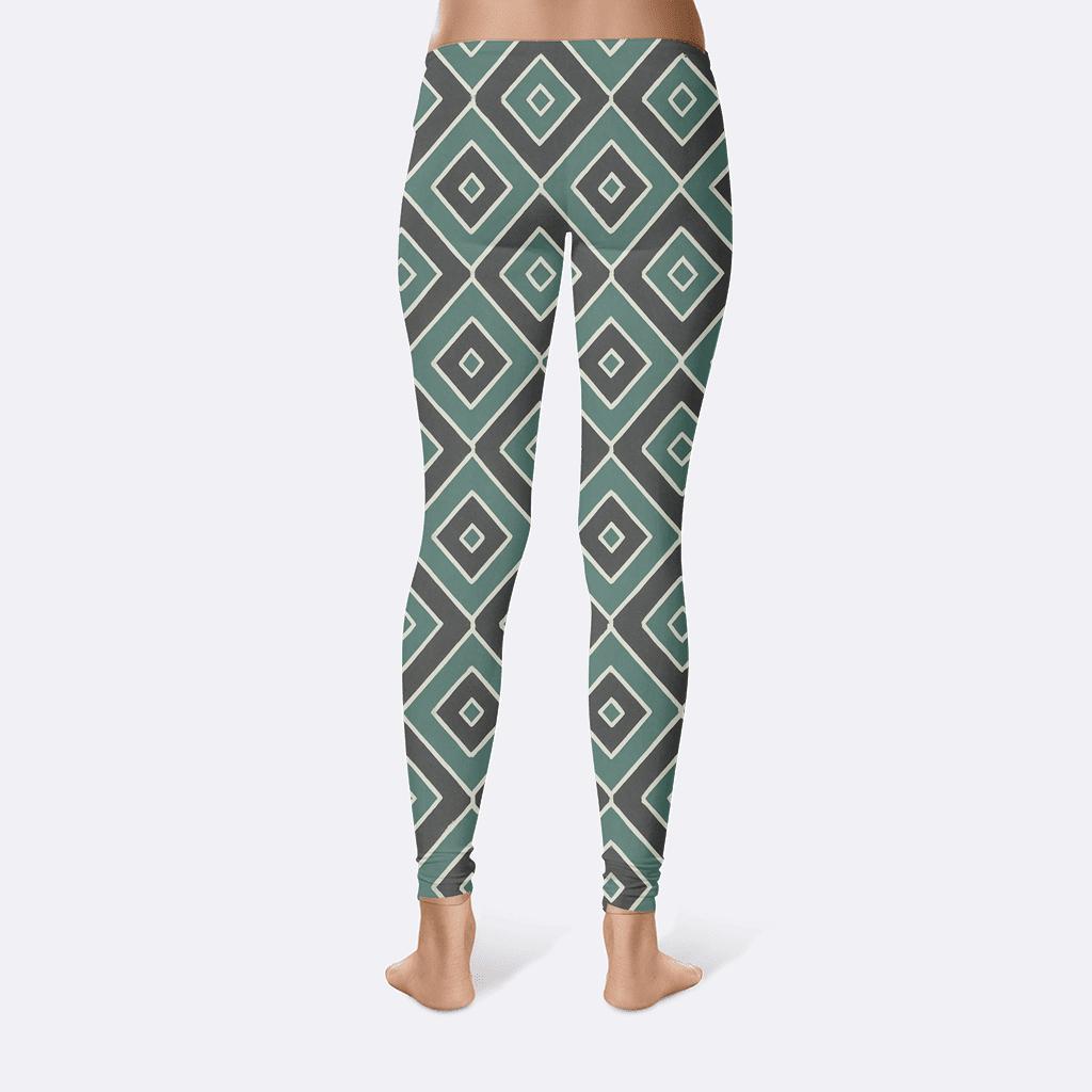 Nested Rhombus Compass Weave comfortable yoga leggings