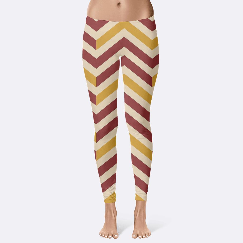 Chevron Phase Ladder soft cotton leggings