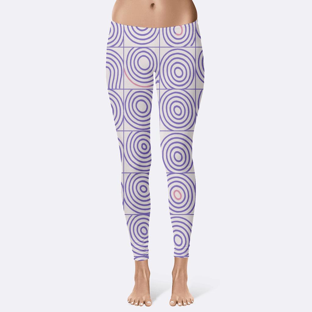Concentric Loop Register Tiles trendy athletic leggings