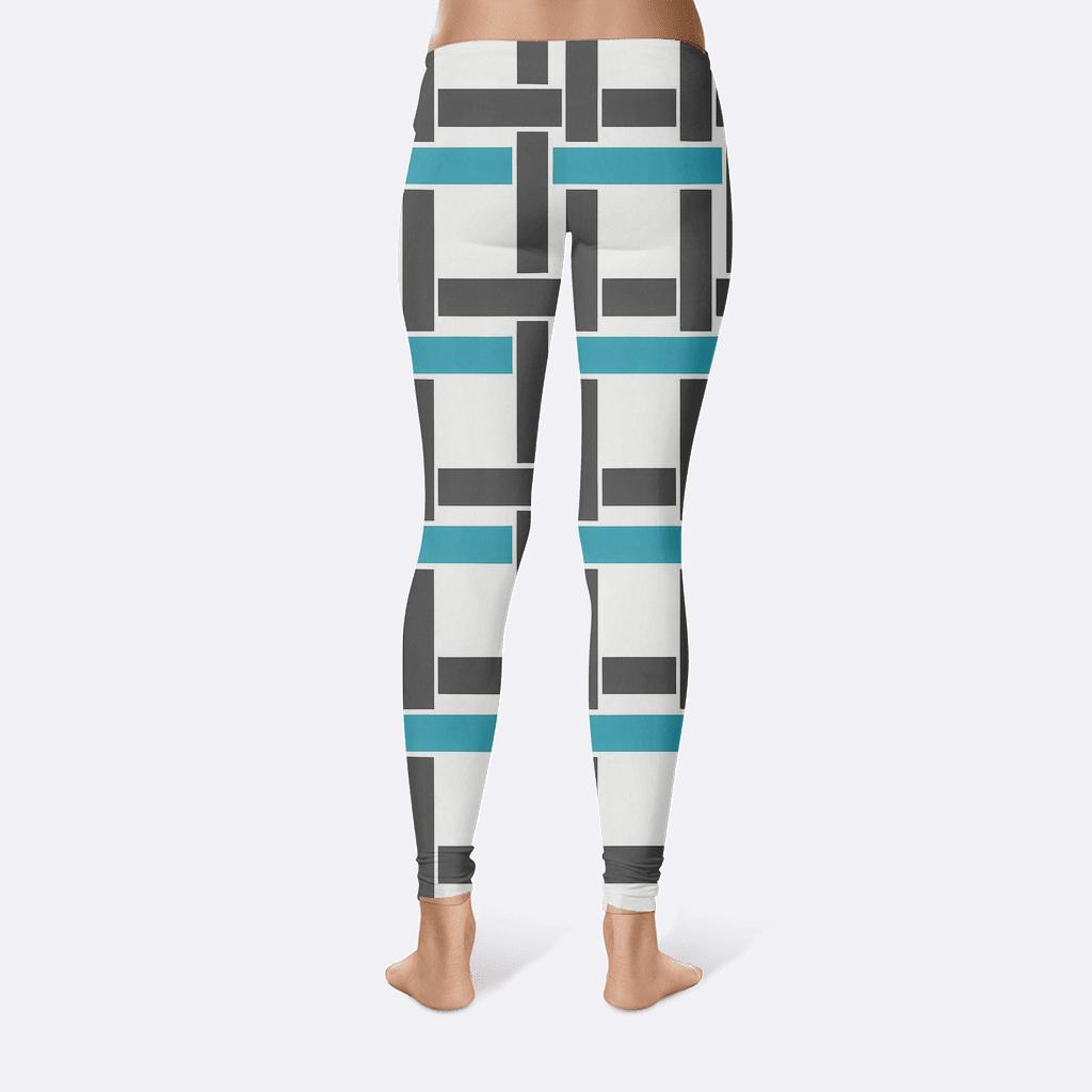 Orthogonal Crosshatch Circuit Weave custom leggings